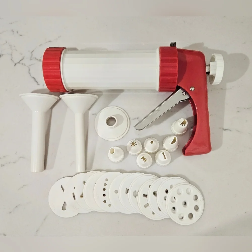 Vintage Cookie And Icing Press Kitchen Mate Multi Use Tool